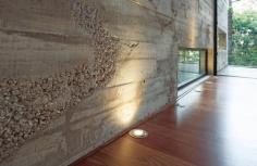 
                    
                        I love the look of concrete incorporated in homes..on walls, floors, counters..I plan on using it as a shower with smooth river rock floor..
                    
                