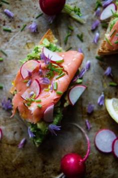 
                    
                        Avocado Toast with Smoked Salmon and Radishes- gluten free
                    
                