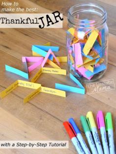 Family Thankfulness Jar - The Realistic Mama