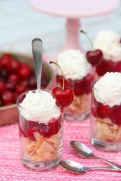 
                    
                        Delicious little cherry pie parfaits make the perfect summer dessert!
                    
                