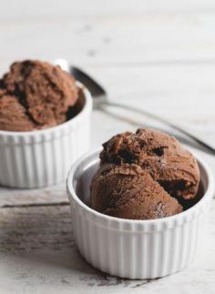 Homemade coffee sorbet