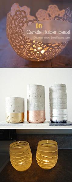 
                    
                        Creative DIY Candle Holders - Great Ideas & Tutorials!
                    
                