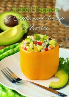 
                    
                        Stuffed Bell Peppers with California Avocados and Barley - a wonderful, heart-healthy way to enjoy some of your favorite ingredients; all in one delicious dish!
                    
                