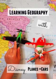 
                    
                        Looking for a way to teach your preschooler about maps and geography? Why not try using the Disney Planes and Cars Movies?
                    
                