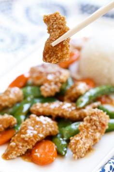 
                    
                        Takeout-shmakeout. Make this Sweet Chili Sesame Chicken for dinner tonight!
                    
                