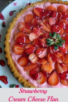 Strawberry Cream Cheese Flan