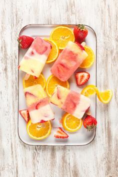 
                    
                        Strawberry orange popsicles
                    
                