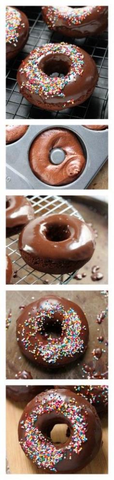 Healthy Chocolate Glazed Chocolate Banana Donuts