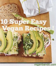 10 Super Easy Vegan Recipes -You probably find yourself in a hurry and have no time to prepare something to eat.You have many easy vegan recipes that are cheap, easy to prepare and healthy. We have troubles choosing which one should we bring on this list of ours because there are so many easy vegan recipes that you can ...- www.veganbandit.n...