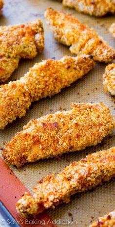 
                    
                        Baked Honey BBQ Chicken Fingers
                    
                