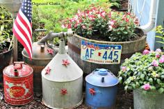 
                    
                        Patriotic Junk Garden Vignettes via OrganizedClutter.net
                    
                