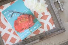 Tray out of picture frame