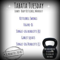 The Healthy Maven: Tabata Tuesday: The Kettlebell Edition