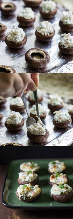 Treat yourself and everyone you love to these hot, bubbly, cheesy Crab Stuffed Mushrooms. True mushroom lovers, prepare to swoon!