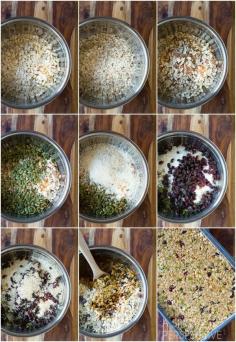 
                    
                        Making Healthy Homemade Granola Bars - A copycat version of Whole Foods Granola Bars! #healthy
                    
                