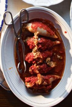 Stuffed Calamari Recipe - This flavorful dish is a Feast of the Seven Fishes favorite. --christmas eve dinner