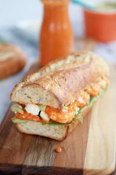 
                    
                        Grilled Buffalo Shrimp Sandwich
                    
                