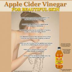 Apple Cider Vinegar for Beautiful Skin. #skincare # beauty.
