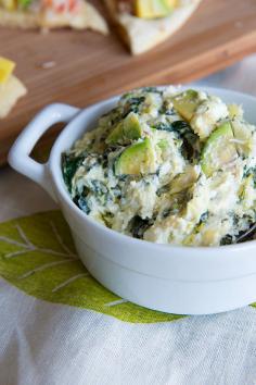 Lavash with Hot Spinach Avocado Dip