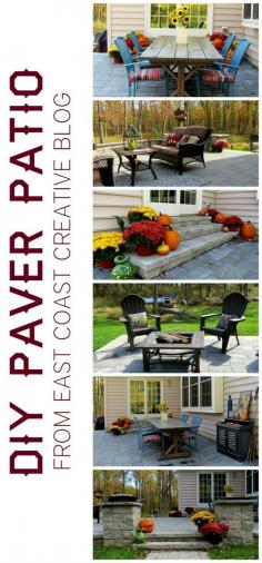 East Coast Creative -- DIY Paver Patio