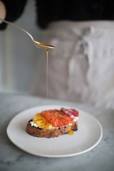 
                    
                        broiled citrus and ricotta toast
                    
                