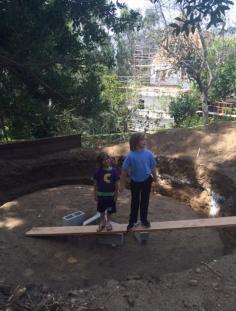 
                    
                        Digging our pit for our In Ground Trampoline..
                    
                