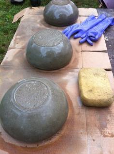 DIY How to Make Concrete Garden Planters