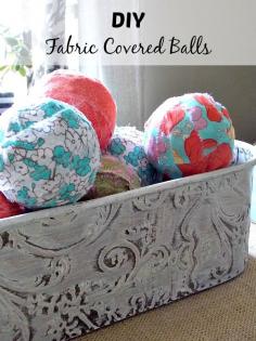 
                    
                        Hometalk | DIY Fabric Covered Balls
                    
                