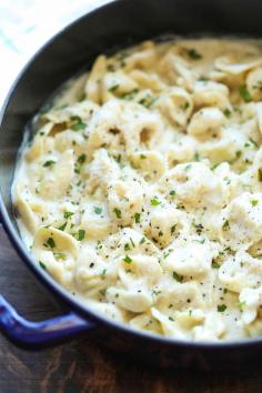 Easy Garlic Alfredo Tortellini - Damn Delicious