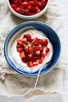 
                    
                        STRAWBERRY THYME YOGURT
                    
                
