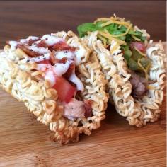 
                    
                        These Delicious Noodle Tacos Fuse Together Japanese and Mexican Cuisine #tacos trendhunter.com
                    
                