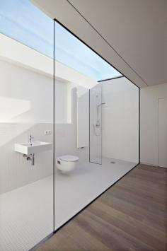 
                    
                        an almost-outdoor shower... and everything else. beautiful minimalism. Haus W | Ian Shaw Architekten | Archinect
                    
                