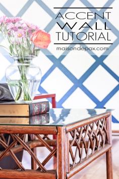 how to paint an accent wall with frog tape: easy to follow tutorial | maisondepax.com