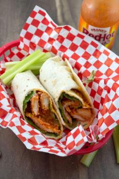 Baked Buffalo Chicken Wrap #food #chicken #sandwiches