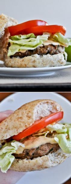 Asian Turkey Burgers I howsweeteats.com