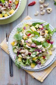
                    
                        Thai Cashew Chicken and Mango Salad - this salad is full of so many great flavors and textures. | Taste Love & Nourish on TasteLoveAndNouri...
                    
                