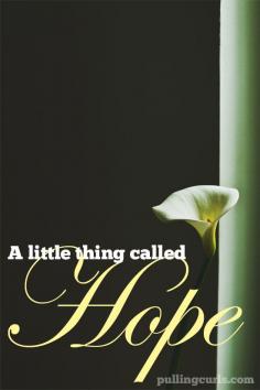 
                    
                        Hope can keep you alive, if you let it.
                    
                