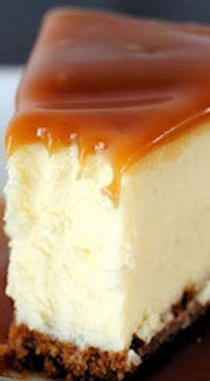 white chocolate caramel cheesecake