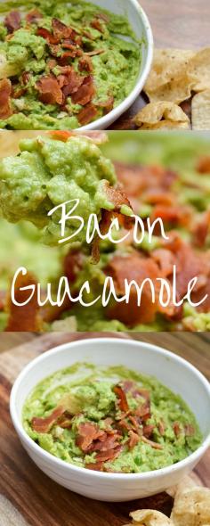 
                    
                        Bacon Guacamole I love guacamole and this guacamole recipe is not messing around by adding everyone's favorite bacon.  A perfect appetizer or burger topping, bacon guacamole is a must have appetizer for your next party
                    
                