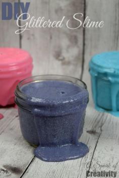 DIY Glittered Slime - A Spark of Creativity