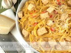 Kickin' Cajun Chicken Alfredo #Recipe - Gluten free.  The South will rise again!