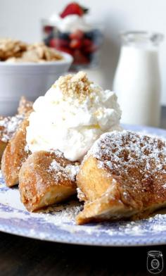 Cinnamon Toast Crunch French Toast - The Cottage Market #FrenchToast, #CaptainCrunchFrenchToast, #CrunchFrenchToast, #CaptainCrunchCoatedFrenchToast, #FunFrenchToast