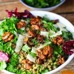 
                    
                        Lentils Radicchio and Walnuts with Honey platingsandpairin...
                    
                