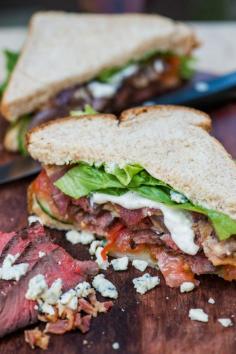 in-my-mouth:  Steak  Blue Cheese Sandwich