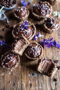 
                    
                        Mini Vegan No-Bake Chocolate Mocha Fudge and Coconut Tarts
                    
                