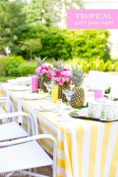 
                    
                        Party like a PINEAPPLE! Girl's Game Night, tropical style, with free printable too! Pizzazzerie.com
                    
                