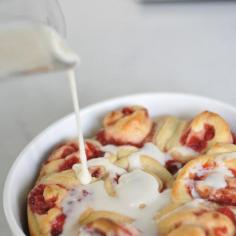 
                    
                        PEACH & STRAWBERRY SWEET ROLLS
                    
                