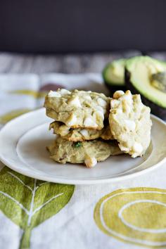 Baking with Avocados White Chocolate Avocado Cookies from dineanddish.net