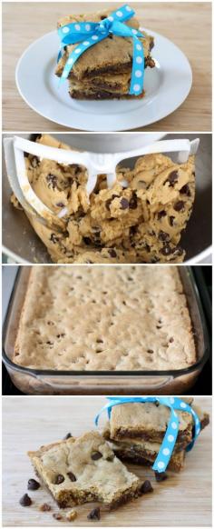 Easy Chocolate Chip bars sooo good!