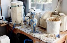 
                    
                        Irene Grishin Selzer of Iggy & Lou Lou at work in her Aspendale home studio. Photo – Sean Fennessy for The Design Files.
                    
                